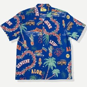 Duvin Palm Leisure Stretch Buttonup